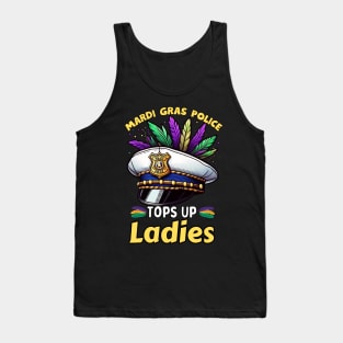 Mardi Gras Police Funny Mardi Gras Tank Top